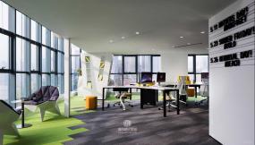 2018最新员工办公室办公桌椅装修效果图片