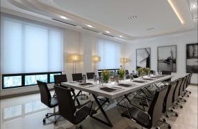 中会议室明亮吊顶效果图