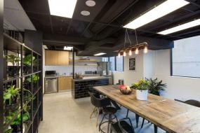 小型办公室盆栽植物装修摆放图片