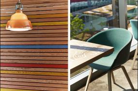 写字楼办公室木质墙面装修效果图片