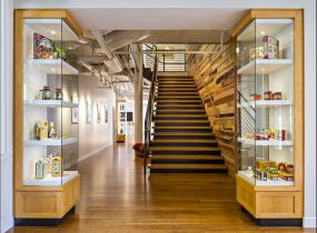 办公室装饰浅黄色木地板装修效果图片