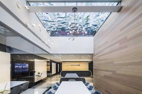 办公室墙面置物架装修效果图片大全