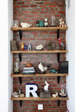 现代办公室风格书架设计装修效果图片