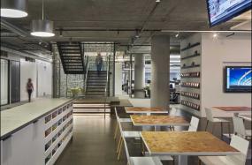 现代公司楼梯间靠背椅装修设计效果图片