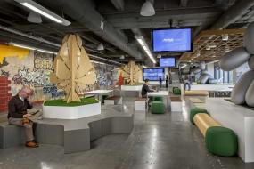 办公会议室会议桌装修效果图片