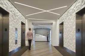 办公室过道背景墙装修设计图