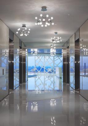 现代简约风格办公室走廊装修效果图片