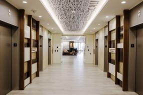 2018时尚办公室室内走道设计效果图