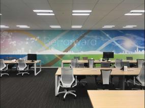 简单办公室吊顶设计装修效果图片