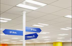 普通办公室室内吊顶设计装修效果图片