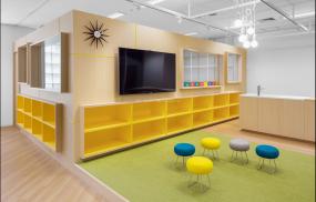 个性办公室金属吊顶装修实景图