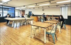 写字楼铝扣板集成吊顶装修设计效果图