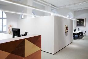 某公司大型办公室吊顶设计效果图片大全