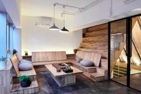 写字楼办公桌椅装修设计效果图片