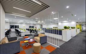 国外简单办公室桌椅装修效果图片