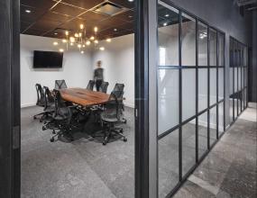 公司会议室格栅吊顶设计图片