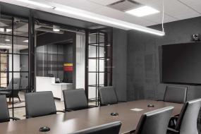 多功能会议室靠背椅装修效果图片