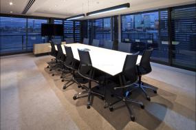 简约会议室背景墙装修效果图