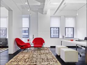 现代奢华吊顶老总办公室效果图