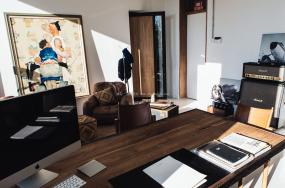 现代简约董事长办公室装修效果图2015