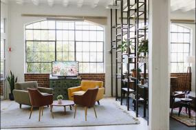 250平办公室复古装修图