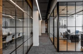 老总办公室背景墙室内设计效果图