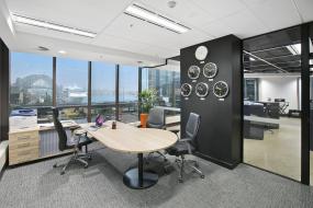 老总办公室办公桌植物摆设效果图