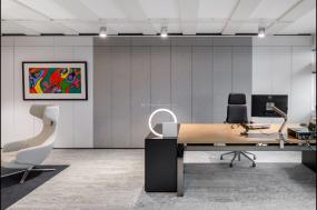 老板办公室简单室内装修效果图