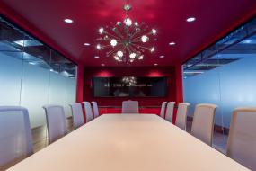 会议室电视瓷砖背景墙效果图