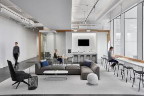 现代大型办公室装修效果图大全2015