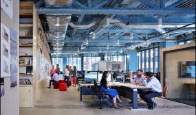 复式写字楼简约吊灯装修效果图片