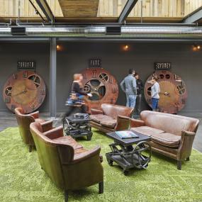 5a写字楼室内大厅吊灯装修案例