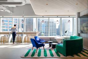 文艺风格办公室装修效果图