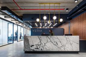 工业风格办公室前台装修效果图