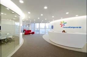 贸易公司办公室室内装修设计效果图片