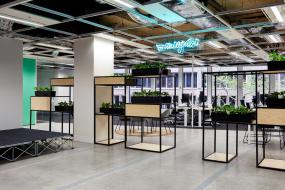 广告公司办公室装修实景图图片