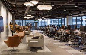 稳重厚重办公室室内装修效果图