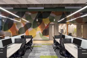 最新稳重厚重办公室设计装饰效果图片