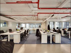开放式办公室室内装修设计方案图片
