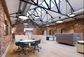 员工办公区装饰设计室内效果图