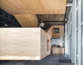 简约办公室前台装饰图片