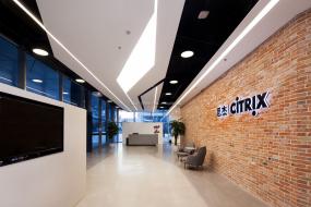 简约办公室前台装修设计图片