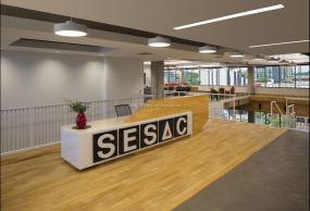 简约办公室前台装修设计效果图片库