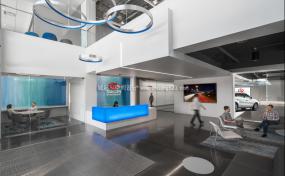 贸易公司前台装饰装修效果图大全