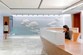 贸易公司前台设计装修效果图片大全