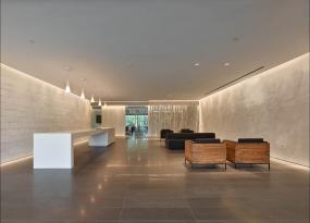 贸易公司前台装修效果图