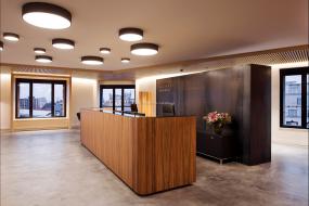 贸易公司前台装潢图片