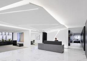 贸易公司前台装饰图片