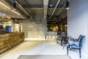 贸易公司前台装修高清效果图