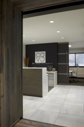 游戏公司前台装饰设计图